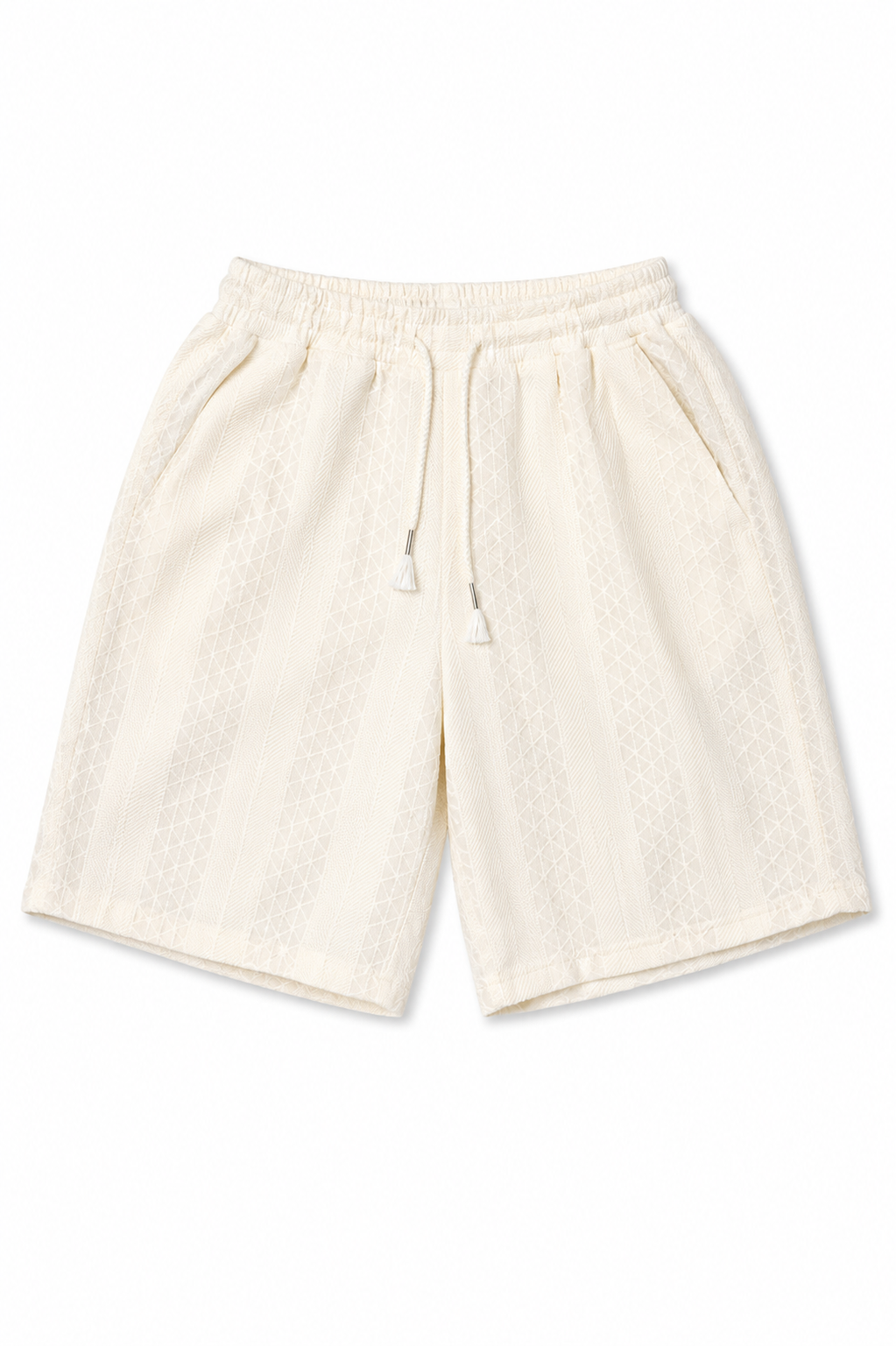 Ivory Texture Shorts