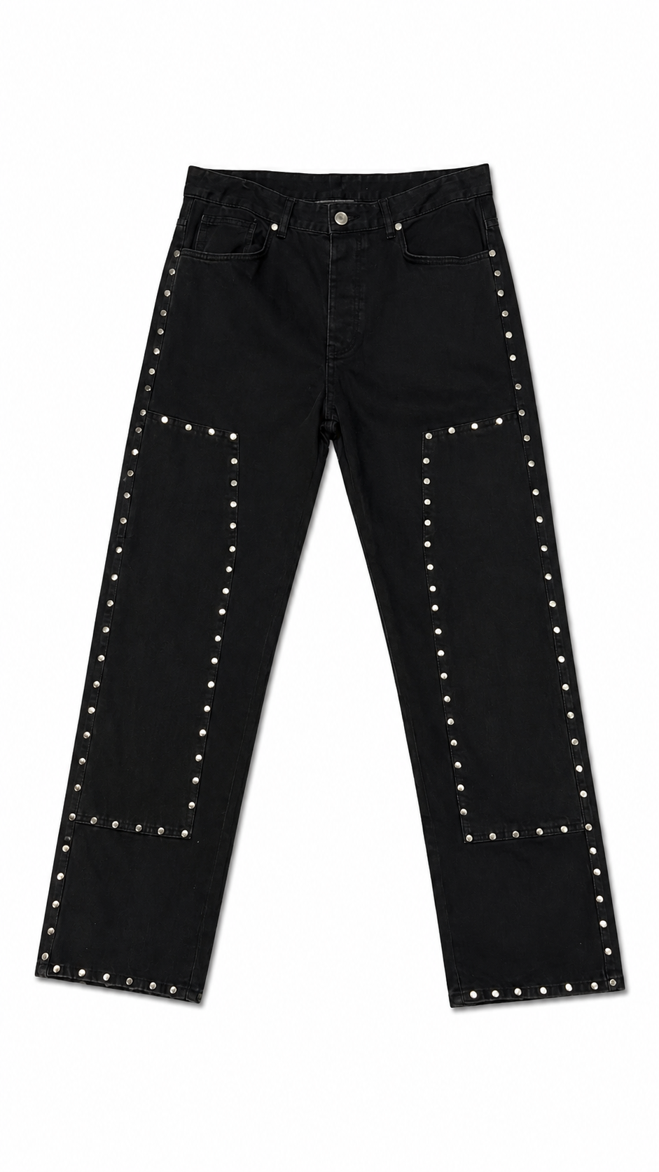 Rivet Panel Jeans