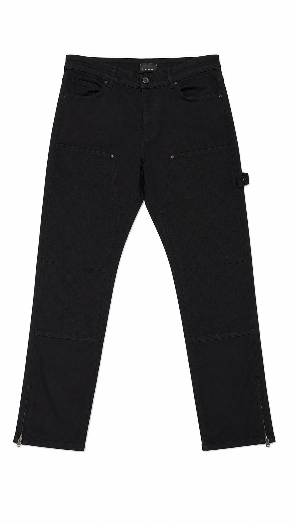 Noir Quilted Utility Denim