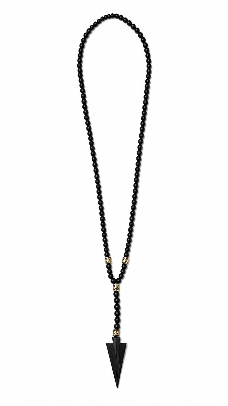 Obsidian Arrow Necklace