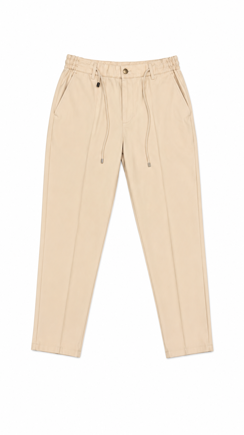 Sand Luxe Drawstring Trousers