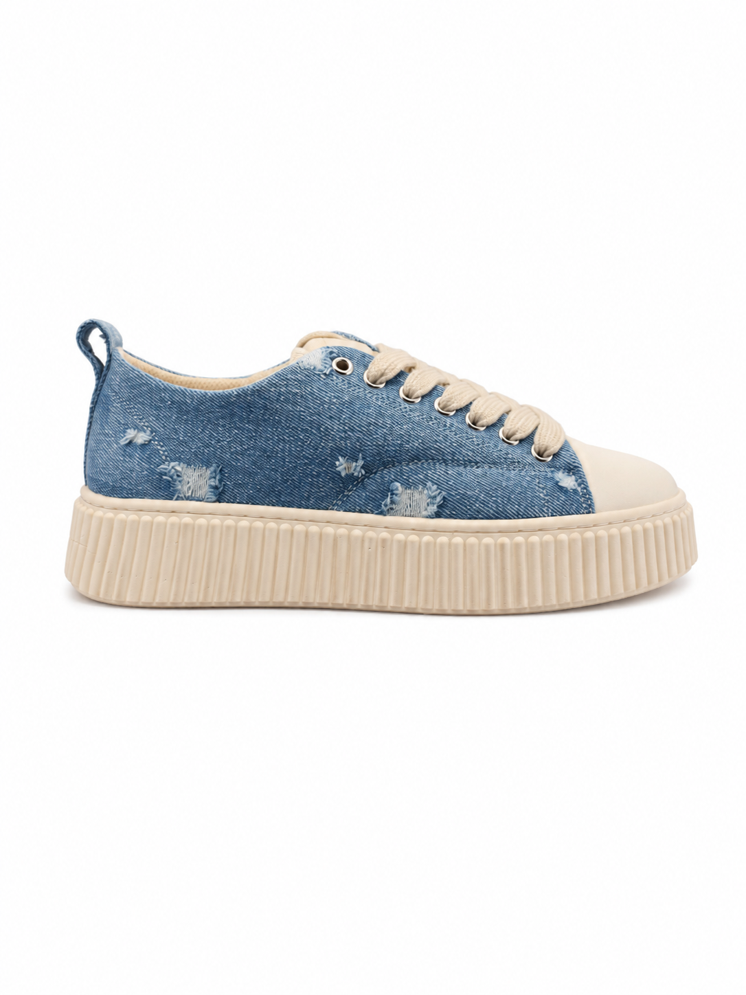 Denim Platform Sneakers