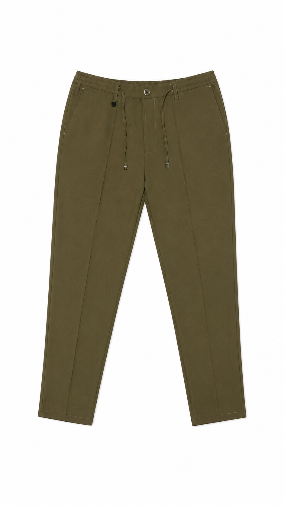 Olive Tailored Drawstring Pants