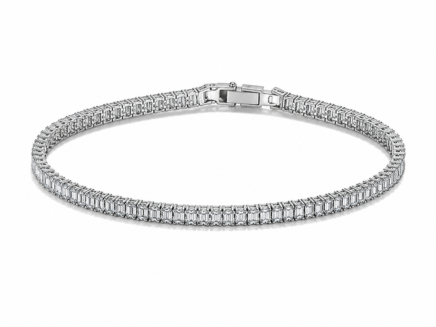 Emerald Cut Tennis Bracelet