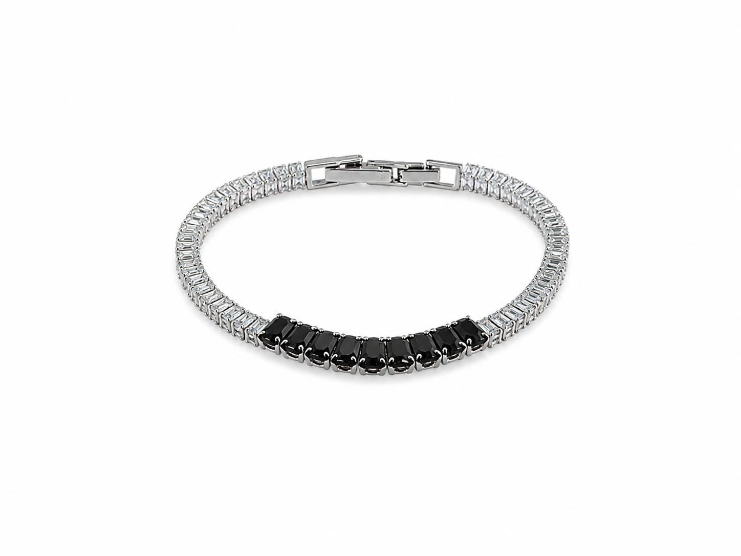 Noir Crown Tennis Bracelet