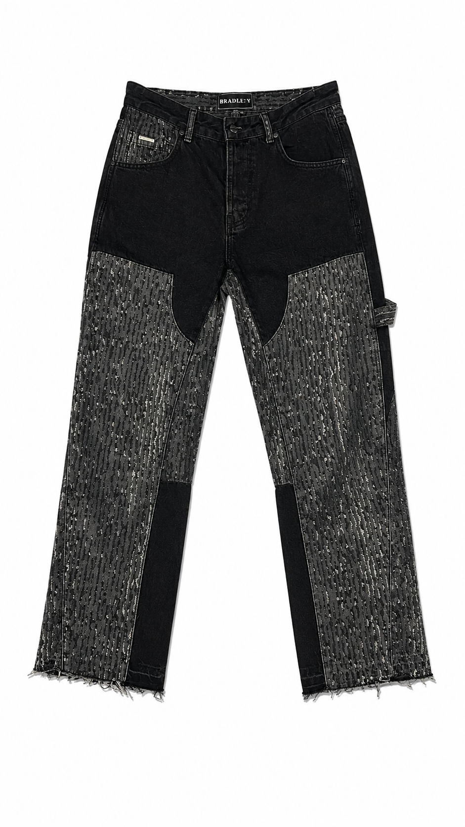 Noir Texture Carpenter Jeans